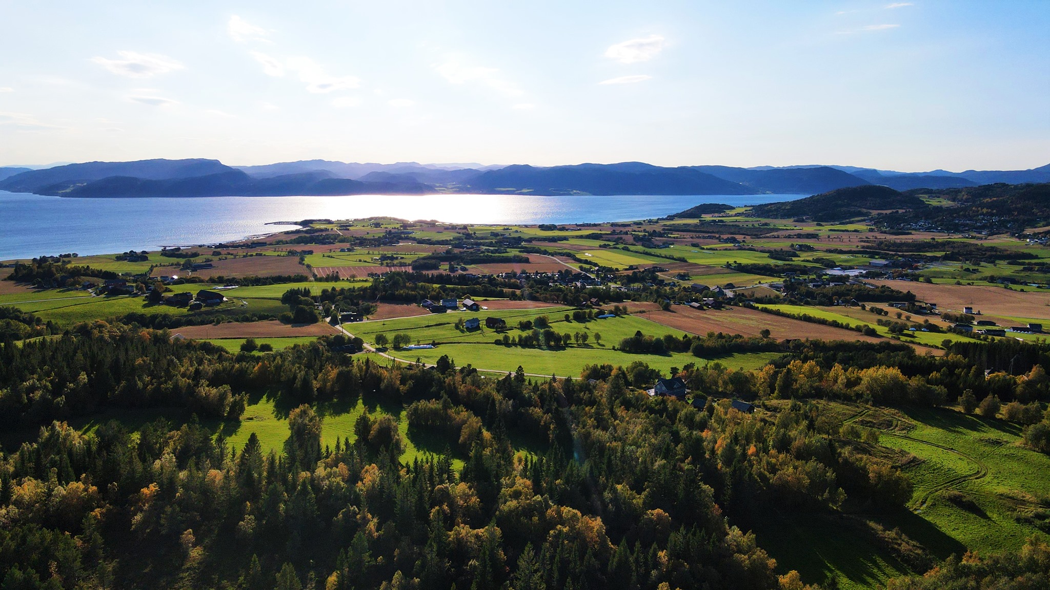 Flyfoto over Stadsbygd